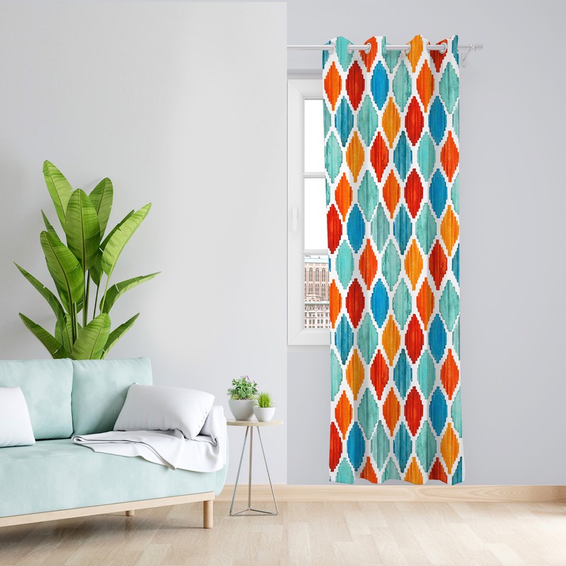 پرده طرح مدرن مدل مخمل پانچی کد L 1003L L Z سایز 140x200 سانتی متر