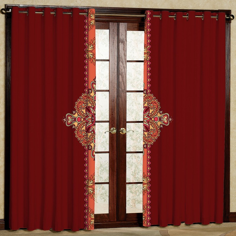 پرده مدل مخمل پانچی کد 194 سایز 140x280 سانتی متر
