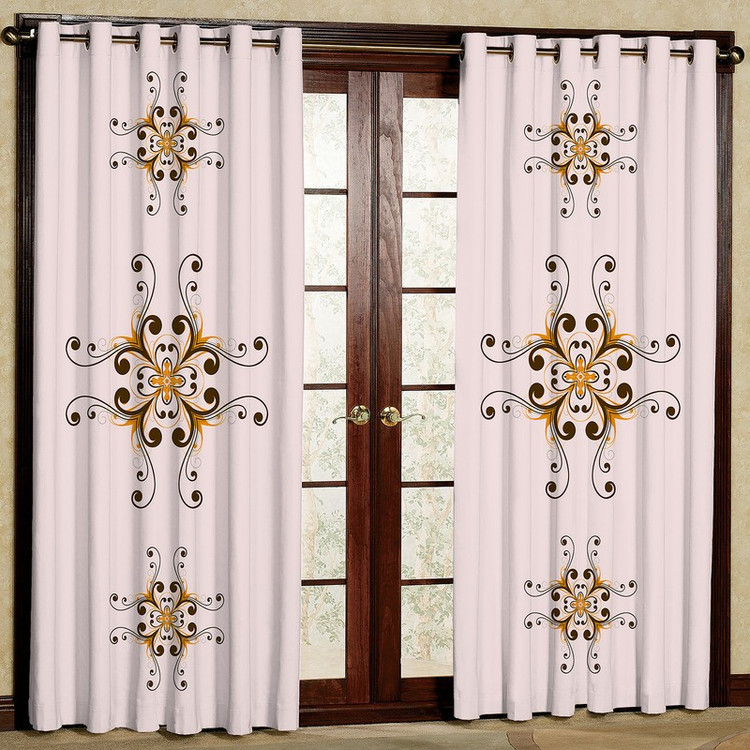 پرده مدل مخمل پانچی کد 4729 سایز 140x280 سانتی متر