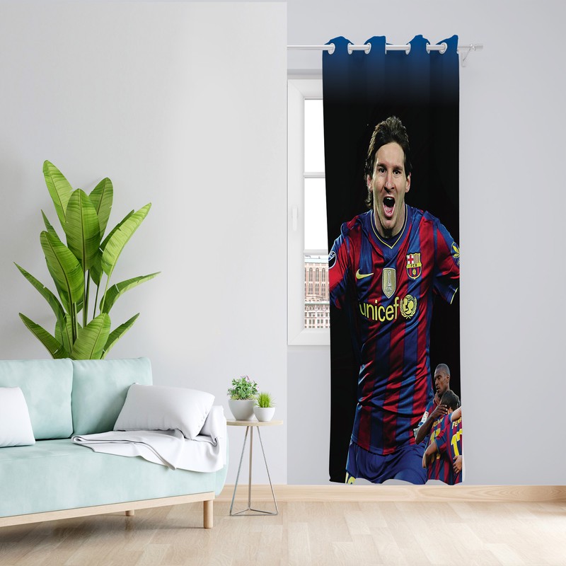 پرده طرح مسی مدل مخمل پانچی کد L 1193R Z سایز 140x200 سانتی متر