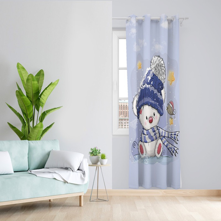 پرده طرح کودک مدل مخمل پانچی کد L 985 L Z سایز 140x200 سانتی متر