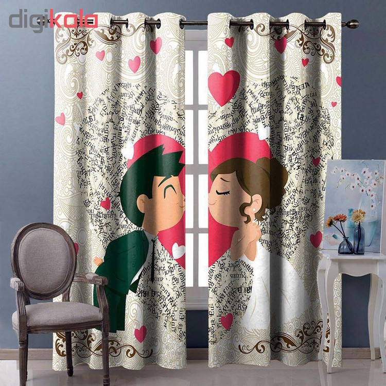 پرده مجموعه 2 عددي مدل Cc-398v399 كاتيا