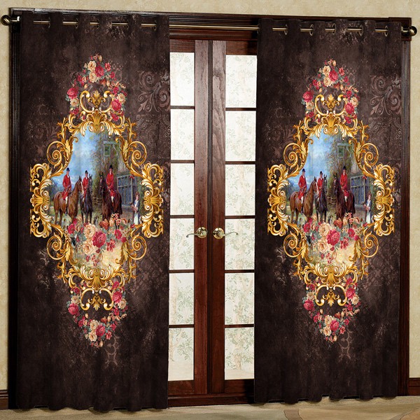 پرده مدل مخمل پانچی کد 7450 سایز 280x140 سانتی متر