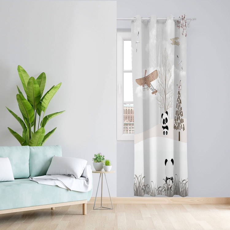 پرده مدل پاندا مخمل پانچی کد 2687 سایز 140x200 سانتی متر