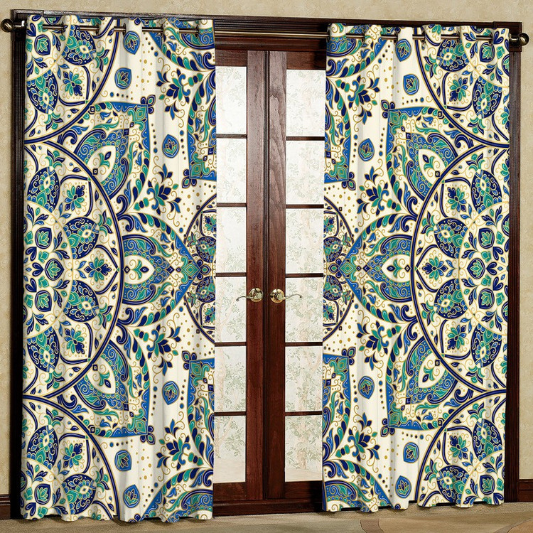 پرده مدل مخمل پانچی کد 1991T2 سایز 200x140 سانتی متر