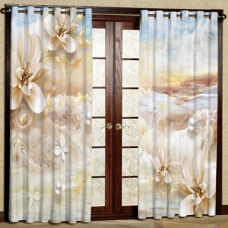 پرده مدل مخمل پانچی کد 2383T2 سایز 200x140 سانتی متر