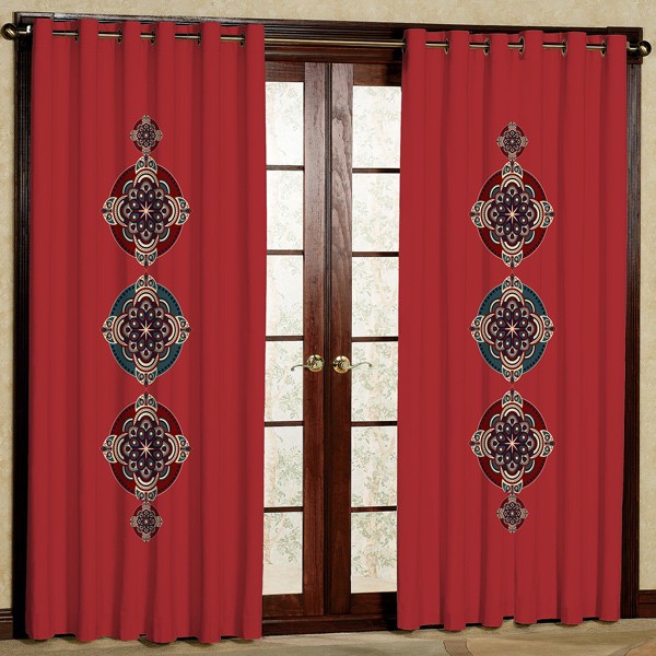 پرده چاپی مدل هازان پانچی کد 68 سایز 280x140 سانتی متر