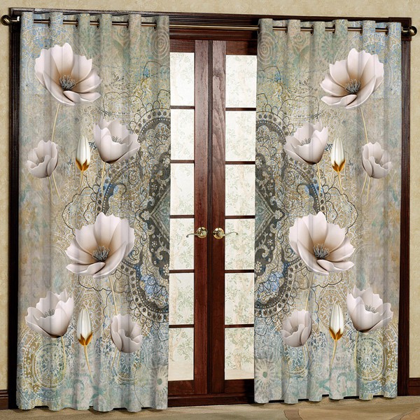پرده مدل مخمل پانچی کد 7565 سایز 280x140 سانتی متر