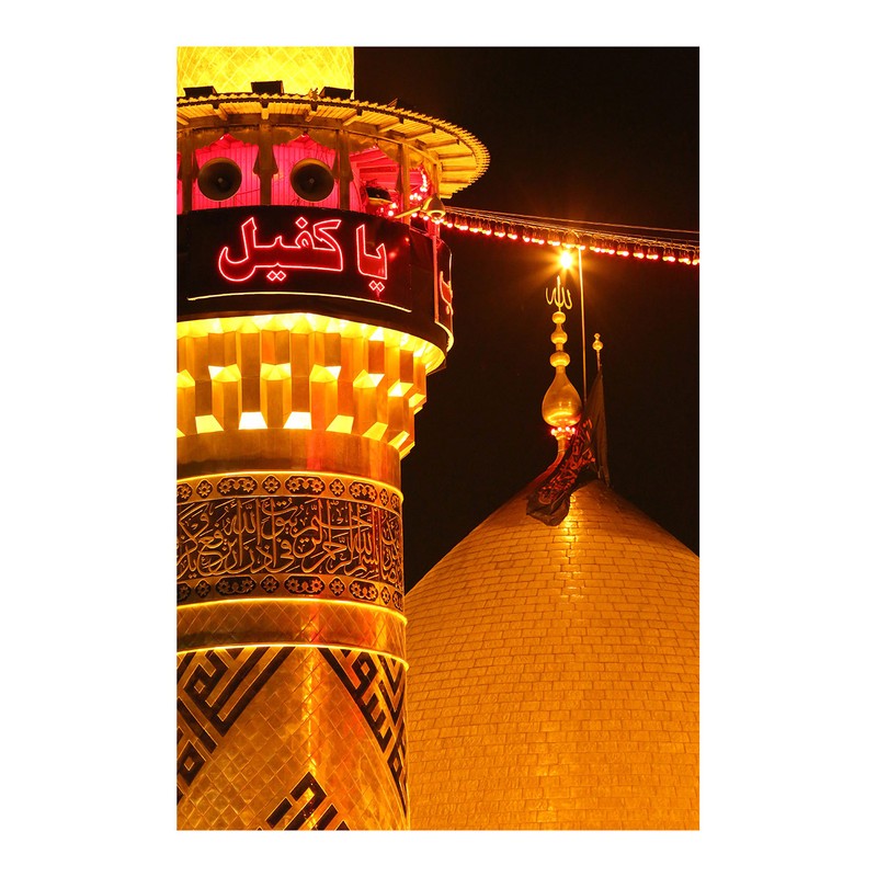 پرچم طرح مذهبی مدل یا کفیل کد 2369H