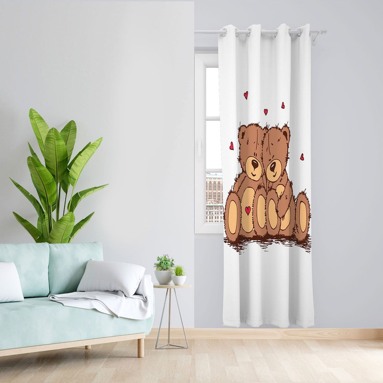 پرده مدل اتاق کودک مخمل پانچی طرح پسرانه کد 4458 سایز 140x280 سانتی متر