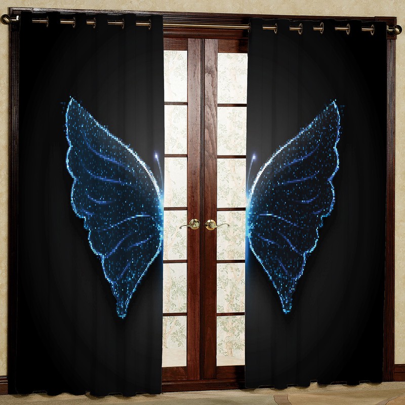 پرده مدل مخمل پانچی کد 2286T2 سایز 200x140 سانتی متر