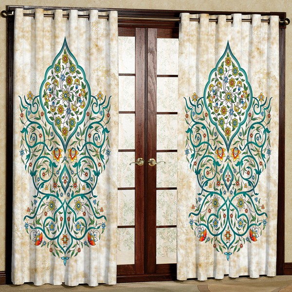 پرده مدل هازان پانچی کد 1 سایز 280x140 سانتی متر