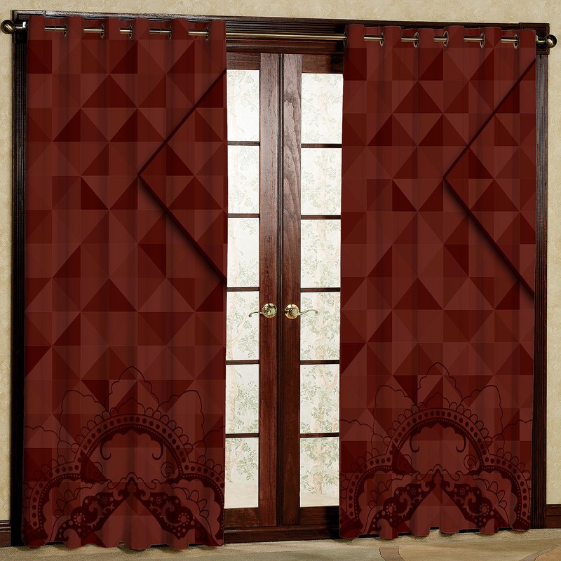 پرده مدل مخمل پانچی کد 4142T2 سایز 200x140 سانتی متر
