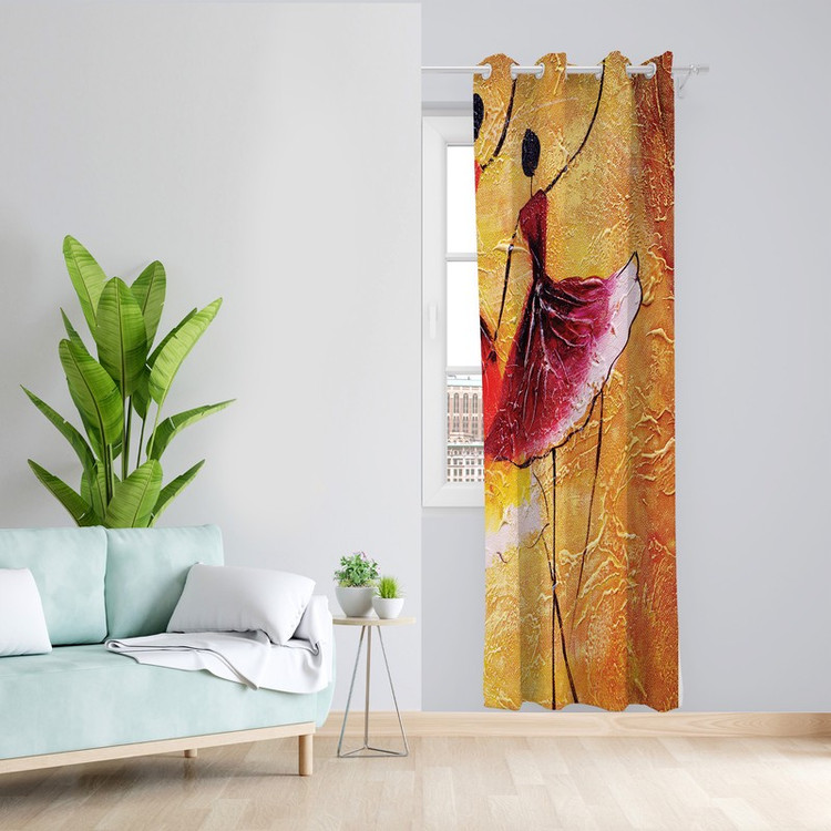 پرده مدل مخمل پانچی کد L 1368R Z سایز 140x200 سانتی متر