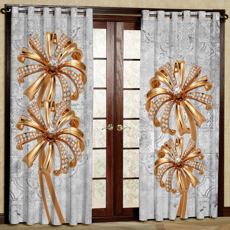پرده مدل مخمل پانچی کد 4688 سایز 140x280 سانتی متر