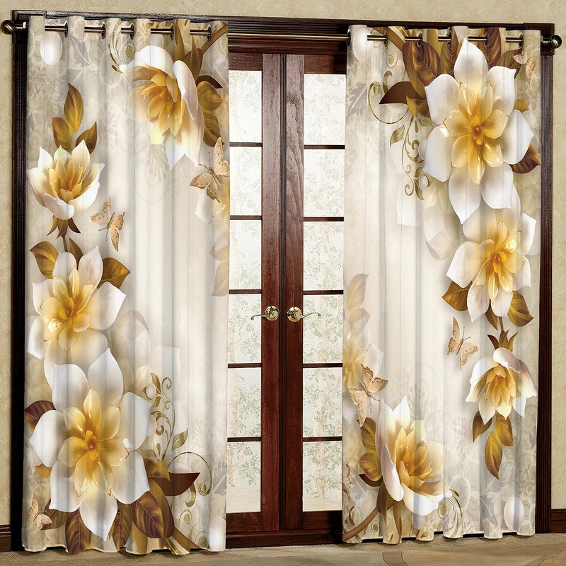 پرده مدل مخمل پانچی کد 1393T2 سایز 200x140 سانتی متر