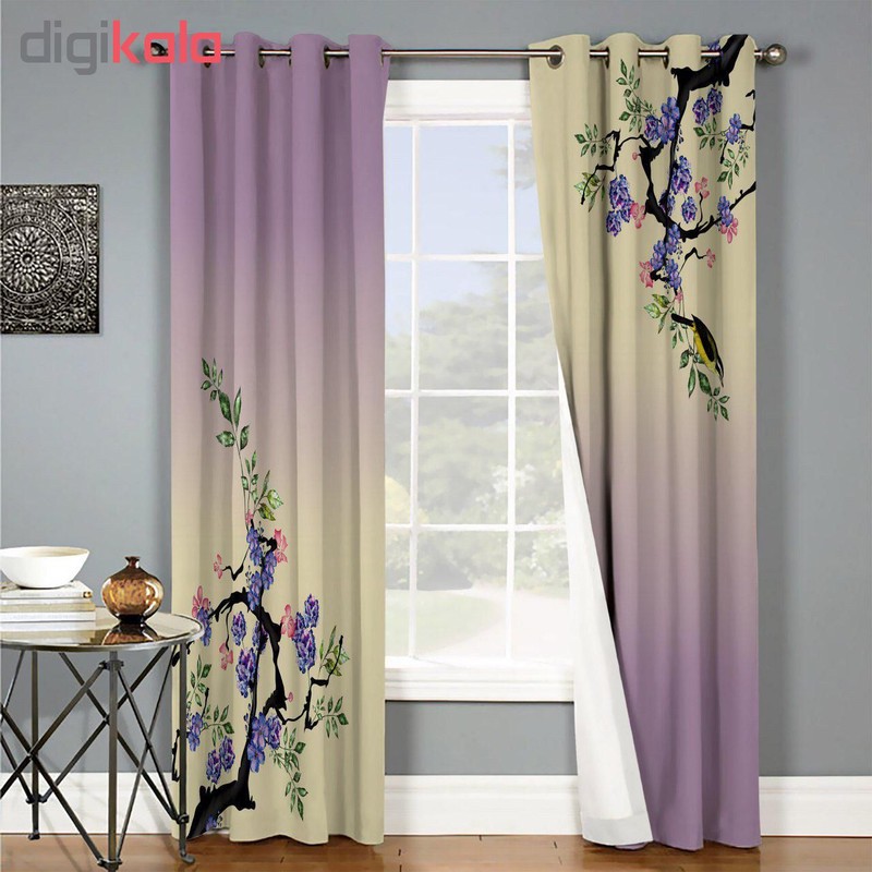 پرده مجموعه 2 عددي مدل Cc-347v348 كاتيا