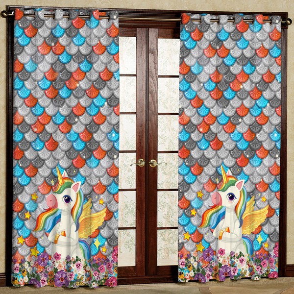 پرده مدل مخمل پانچی کد 5869 سایز 280x140 سانتی متر