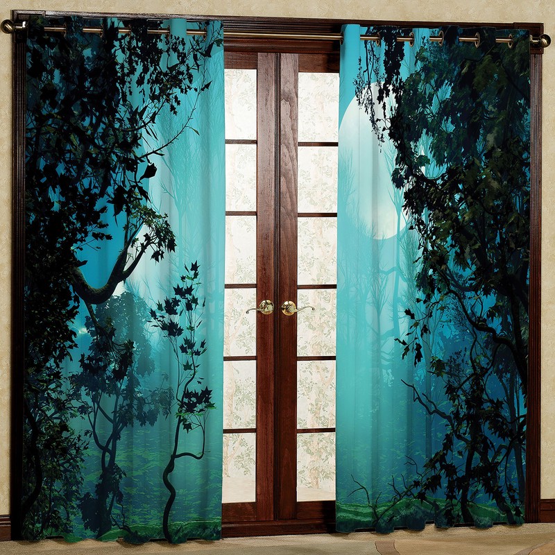 پرده مدل مخمل پانچی کد 2519 سایز 140x280 سانتی متر