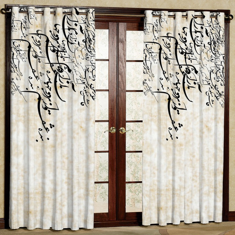پرده مدل شعر هازان پانچی کد 4272 سایز 140x200 سانتی متر
