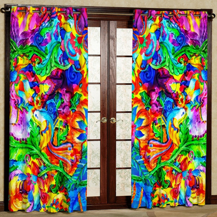 پرده مدل مخمل پانچی کد 4373a سایز 200x140 سانتی متر