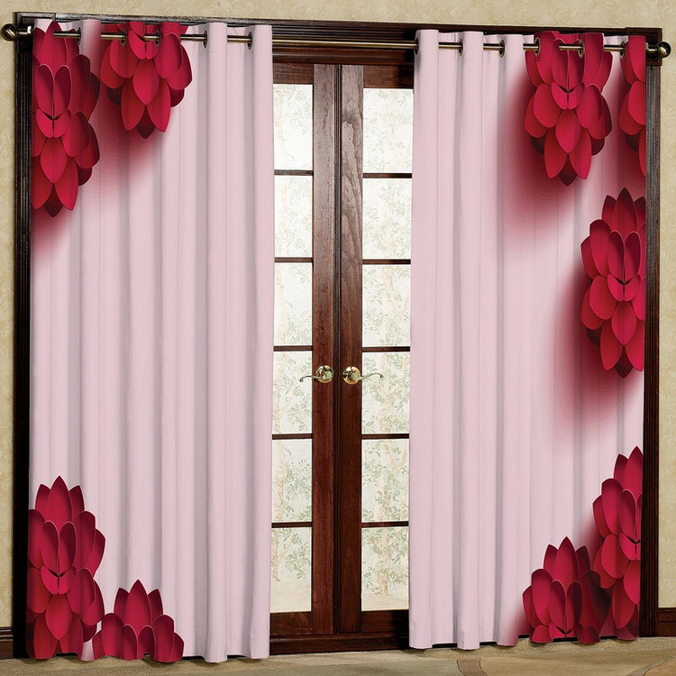 پرده مدل مخمل پانچی کد 2447T2 سایز 200x140 سانتی متر