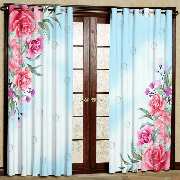 پرده مدل مخمل پانچی کد 7314 سایز 280x140 سانتی متر