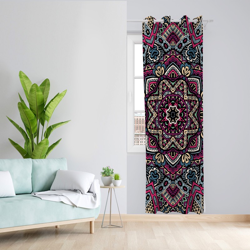 پرده مدل مخمل پانچی کد 2079 z سایز 140x200 سانتی متر