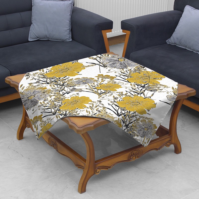 رومیزی مدل مخمل RM0030 سایز 95x95 سانتیمتر