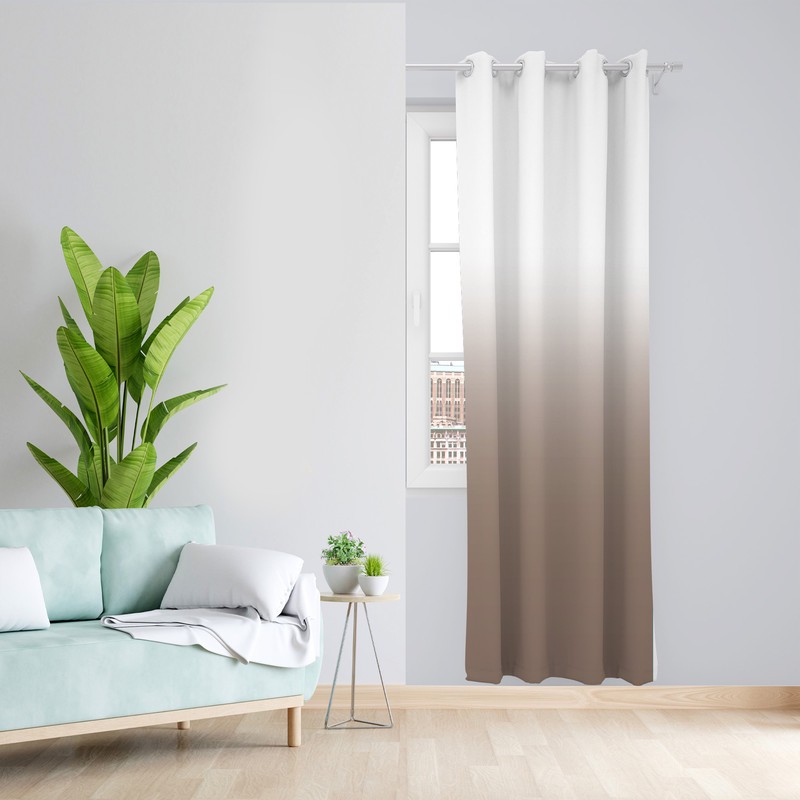 پرده طرح دو رنگ مدل مخمل پانچی کد 4209 z سایز 140x200 سانتی متر