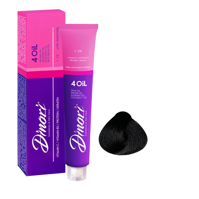 رنگ مو دینوری شماره 3.1 حجم 100 میلیلیتر رنگ قهوه ای خاکستری تیره