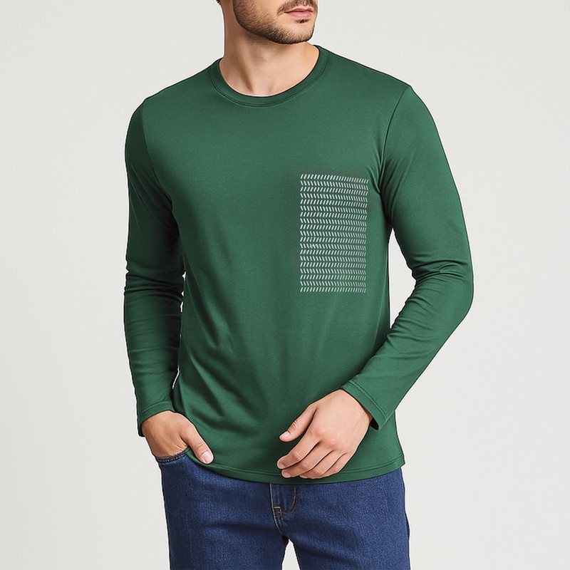 تی شرت آستین بلند مردانه باینت مدل 2261571-571