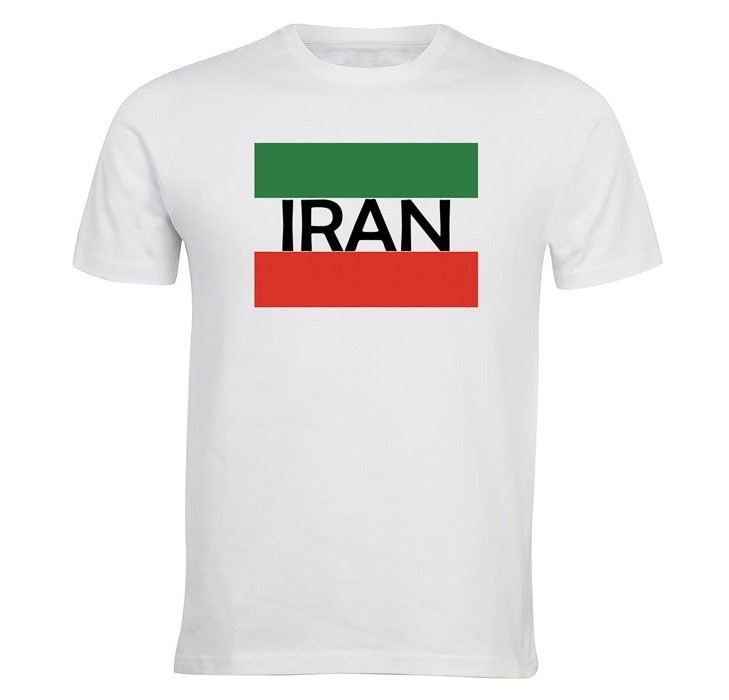 تیشرت الینور طرح پرچم ایران کد ELTM407